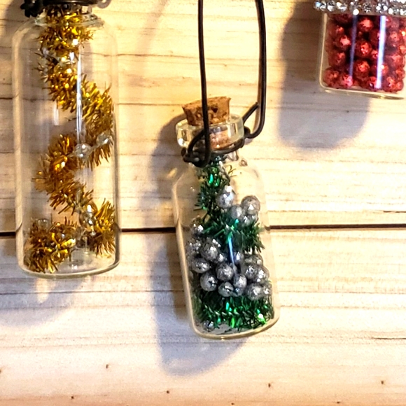 Miniature Bottle Christmas Tree Ornaments - Picture 6 of 9